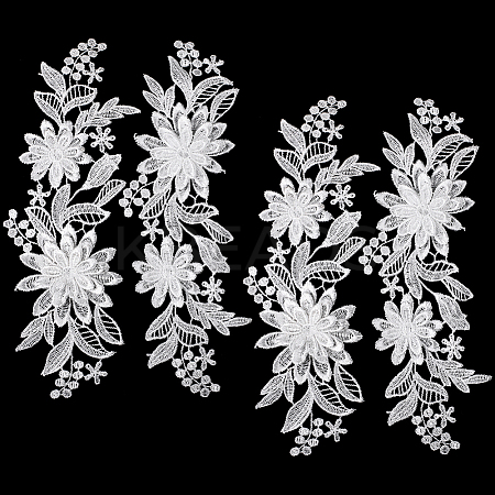 Polyester Embroidery Water Soluble Appliques LS-DIY-WH0304-667A-1