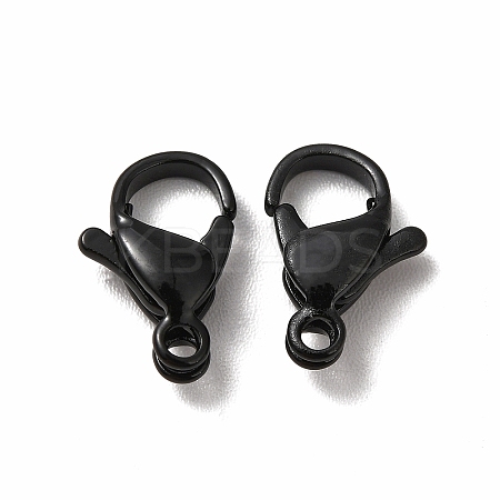 Spray Painted 304 Stainless Steel Lobster Claw Clasps STAS-R120-01E-02-1