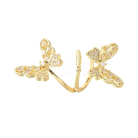 Brass Micro Pave Cubic Zirconia Pendants KK-V008-29G-1