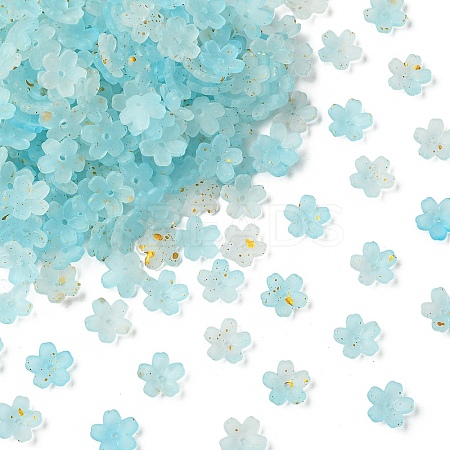 93G Frosted Acrylic Bead Caps FACR-YW0001-10E-1