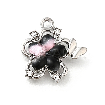 Alloy Acrylic Pendants PALLOY-R157-02P-02-1