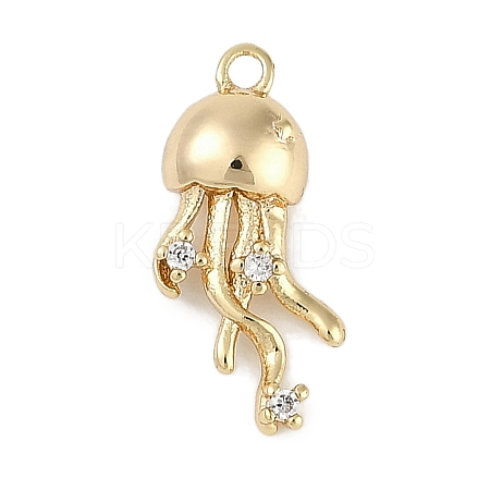 Brass Micro Pave Cubic Zirconia Pendants LS-KK-I719-36G-1