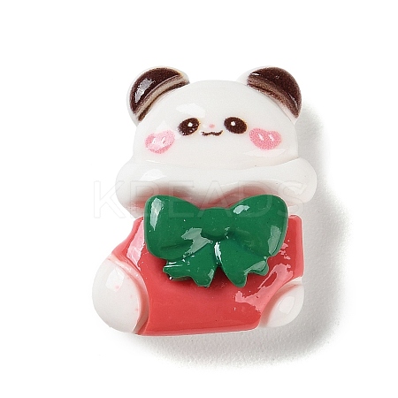 Christmas Theme Opaque Resin Cabochons RESI-F053-B03-1
