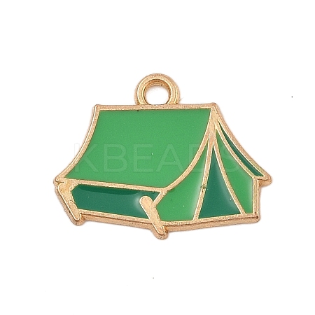 Camping Equipment Series Alloy Enamel Pendants X-FIND-Z064-04B-1