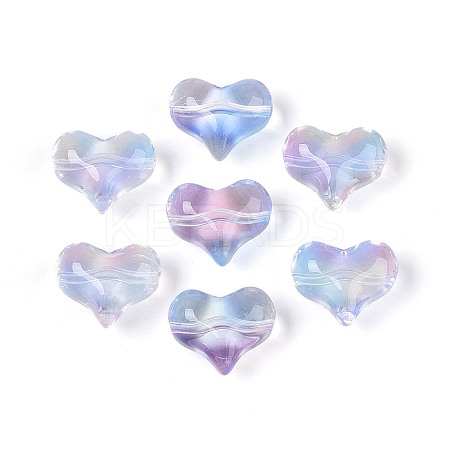 Transparent Glass Beads GLAA-T025-28A-1