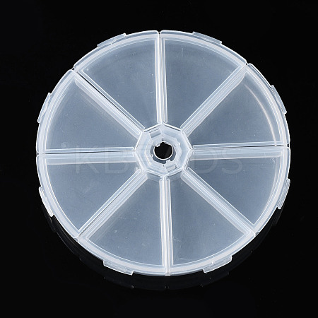 Flat Round Polypropylene(PP) Bead Storage Containers CON-S043-045B-1