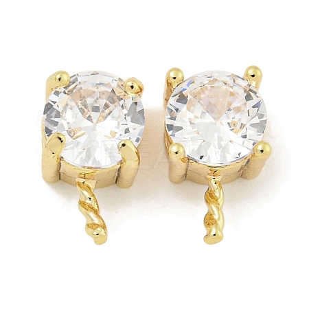 Brass with Cubic Zirconia Peg Bails KK-Q820-01G-1