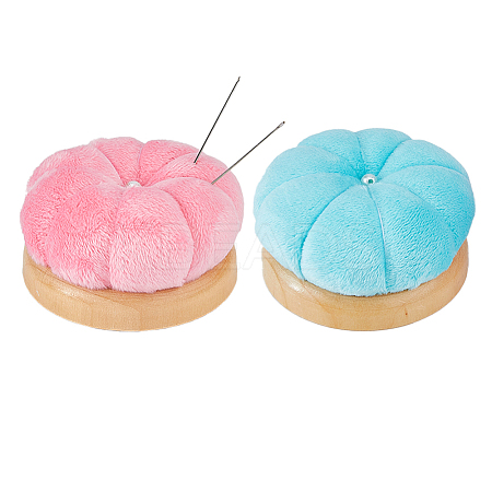 2Pcs 2 Colors Velvet Needle Pin Cushions TOOL-FH0001-77-1