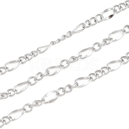 304 Stainless Steel Figaro Chains CHS-P028-13P-1