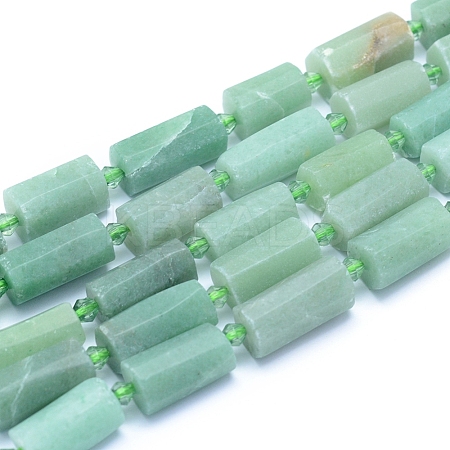 Frosted Natural Aventurine Beads Strands G-L552C-01-1