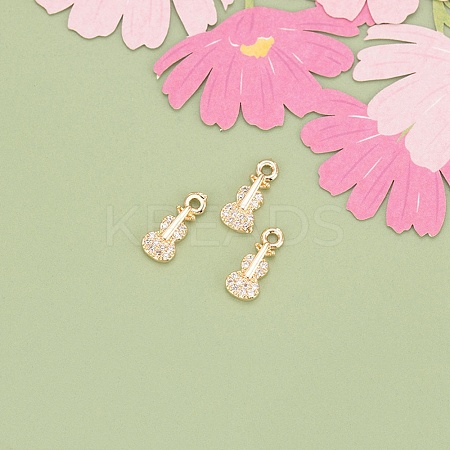 10Pcs Brass Charms KK-V006-05G-03-1