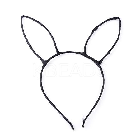 Hair Accessories Bunny Iron Hair Band Findings OHAR-S191-01-1