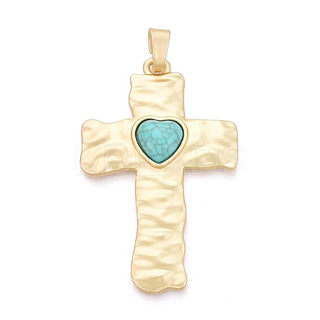 Alloy Pave Resin Big Pendants PALLOY-N179-72MG-1