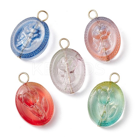 Transparent Glass Pendant X-PALLOY-JF02256-1