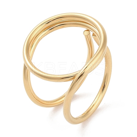 Ion Plating(IP) 304 Stainless Steel Finger Rings for Women RJEW-G315-01G-1
