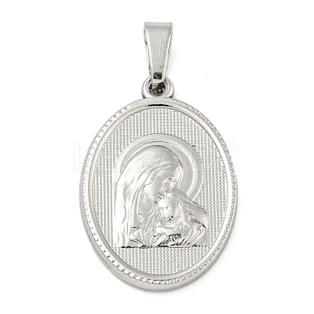 Non-Tarnish 304 Stainless Steel Pendants STAS-B071-02A-01P-1