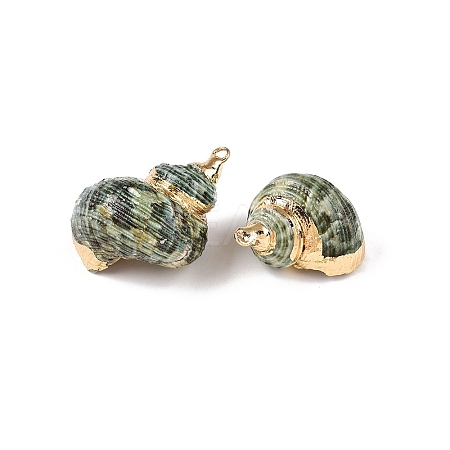 Natural Sea Shell Pendants X-SSHEL-N038-56-1