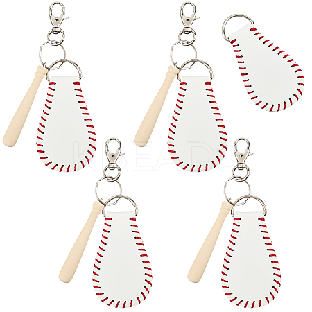 Baseball Theme DIY Luggage Tag Making Kits DIY-CL0002-24A-1