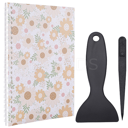 Sticker Collecting Loose-leaf A5 Spiral Bound Notebook AJEW-CP0007-84G-1