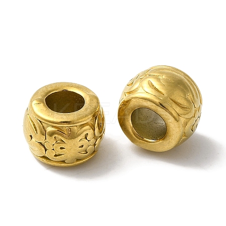 304 Stainless Steel European Beads STAS-I305-196G-1