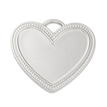 Anti-Tarnish 304 Stainless Steel Pendants STAS-D194-18S-1