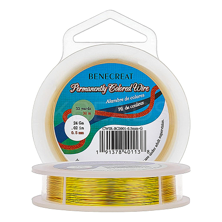 Round Craft Copper Wire CWIR-BC0001-0.5mm-G-1