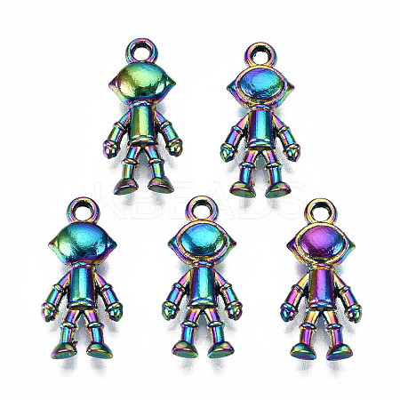 Rainbow Color Alloy Pendants PALLOY-S180-049-RS-1