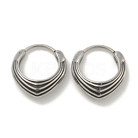 316 Surgical Stainless Steel Hoop Earrings for Women and Men EJEW-D096-20F-AS-1