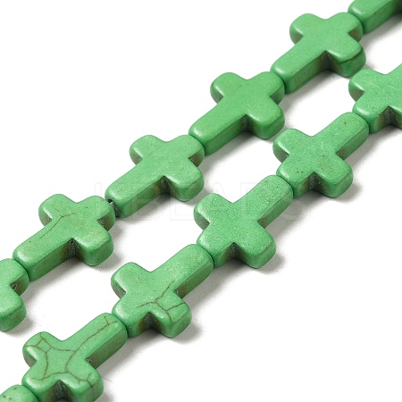 Synthetic Turquoise Dyed Beads Strands G-P507-06F-1