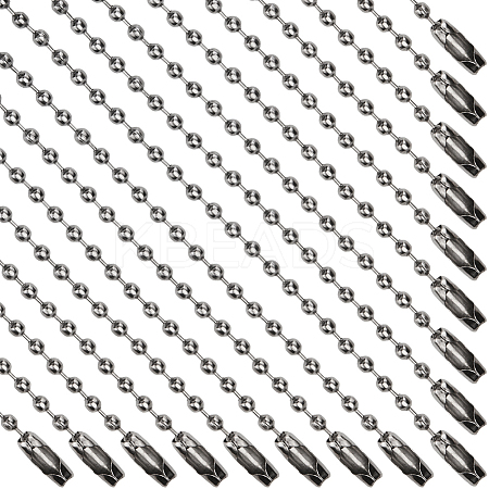 100Pcs Steel Ball Chains for Price Tag Chains FIND-SP0002-58B-1