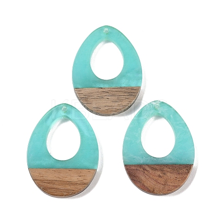 Resin & Wood Pendants WOOD-F015-17E-1