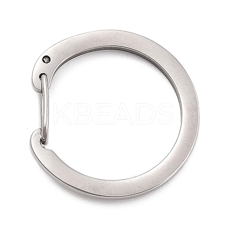 Non-Tarnish 304 Stainless Steel Push Gate Snap Key Clasps LS-STAS-B022-01P-01-1