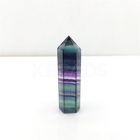 Point Tower Natural Fluorite Home Display Decoration PW23030654613-1