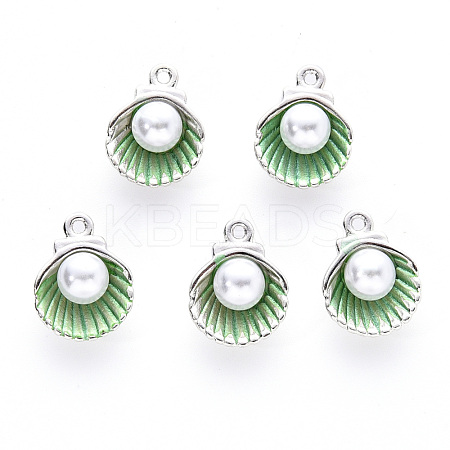 Alloy Enamel Charms ENAM-R059-03C-P-RS-1