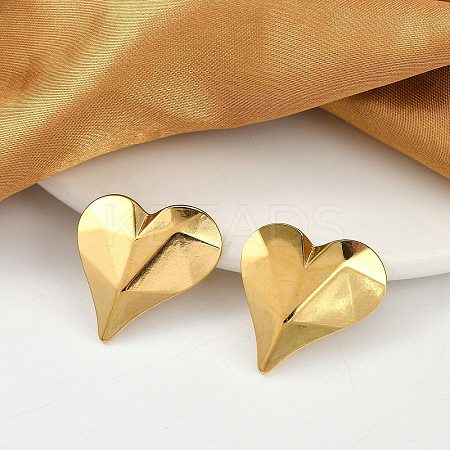 304 Stainless Steel Stud Earrings For Women EJEW-B113-01G-03-1