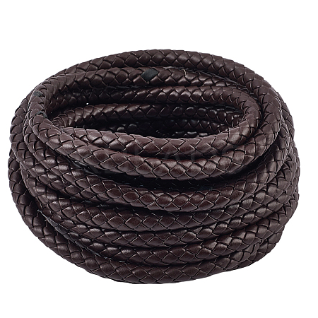 5M Braided Round PU Leather Jewelry Cord OCOR-GF0004-96B-02-1
