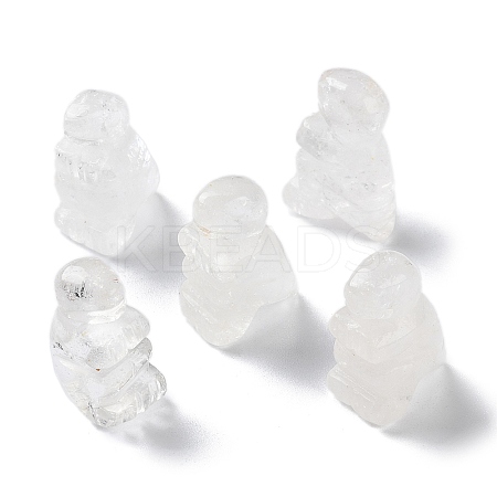 Natural Quartz Crystal Carved Healing Dinosaur Figurines G-B062-07F-1