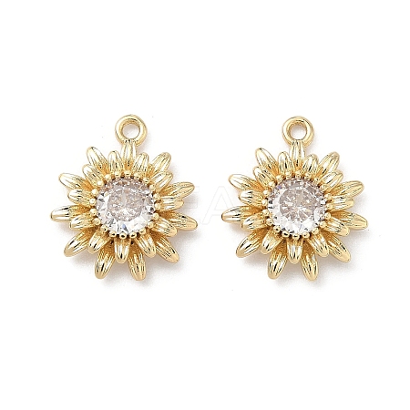 Brass Micro Pave Cubic Zirconia Pendants LS-KK-L260-04G-1