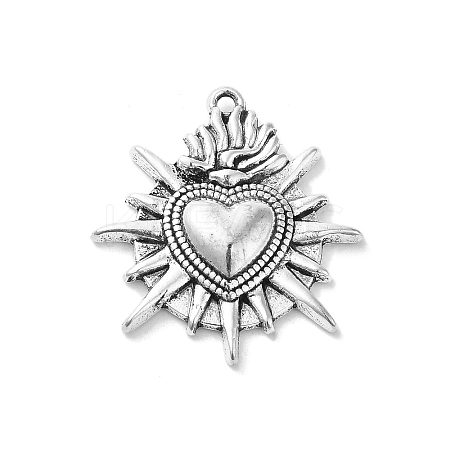 Tibetan Style Alloy Pendants PALLOY-O002-13AS-1