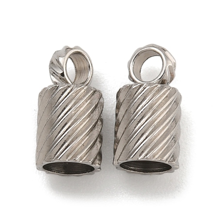 Tarnish Resistant 304 Stainless Steel Cord Ends STAS-Z084-07P-01A-1