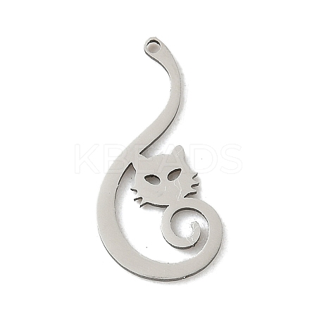 201 Stainless Steel Pendants STAS-H480-06P-1