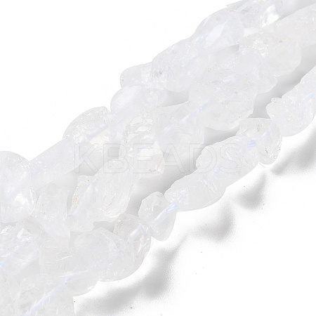 Raw Rough Natural Crystal Quartz Beads Strands G-B065-C12-1