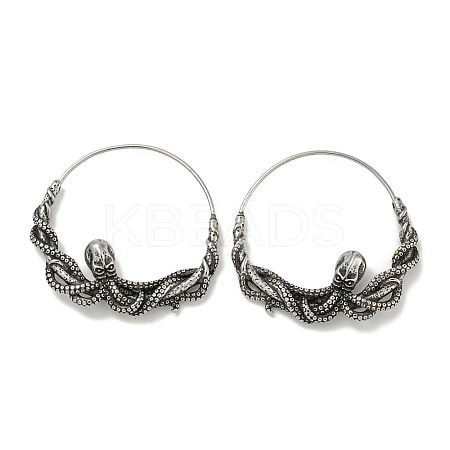 316 Surgical Stainless Steel Hoop Earrings for Women and Men EJEW-D096-22C-AS-1