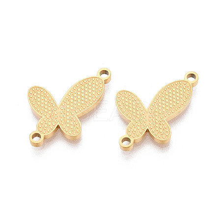 304 Stainless Steel Textured Butterfly Links STAS-T073-29G-1