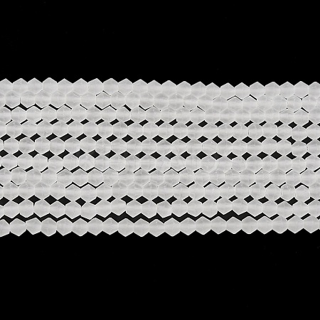 Imitate Austrian Crystal Frosted Glass Beads Strands EGLA-A039-T6mm-MD13-1