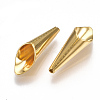 Brass Bead Cones X-KK-T038-51G-1