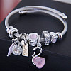 Adjustable Stainless Steel European Bangles FS-WG2FA3F-04-1