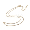 Brass Cable Chain Necklaces NJEW-K123-05G-2