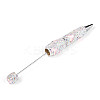 Fishtail Resin & Polymer Clay Pave Rhinestone Ball-Point Pen AJEW-T013-05E-2