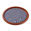 Oval Wood Pesentation Jewelry Display Tray ODIS-P008-21A-4